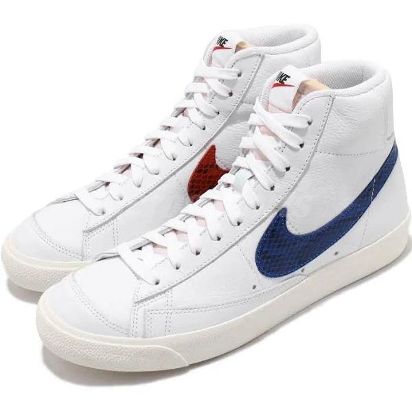 Nike Blazer Mid '77 'Red & Blue' Sneakers | White | Men's Size 9