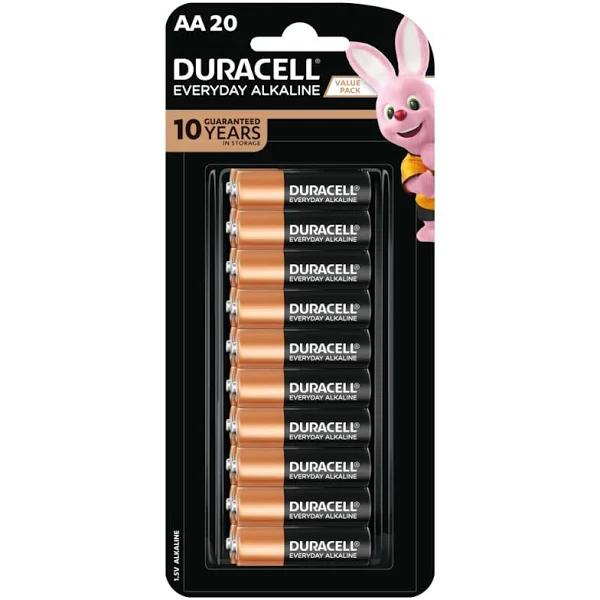 Duracell Everyday Alkaline AA 20 Pack