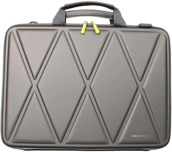 SwissTech 13.3-inch Carry Laptop Case - Grey/Yellow