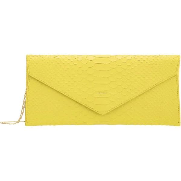 Oroton Louisa Clutch in Sunshine, Size One Size