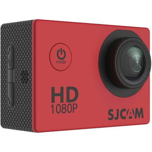 SJCAM SJ4000 Action Camera Red, Resolution HD 1080, 60fps @720p, LCD Screen Waterproof, 100', 12 Megapixels, Micro SD, 32GB,