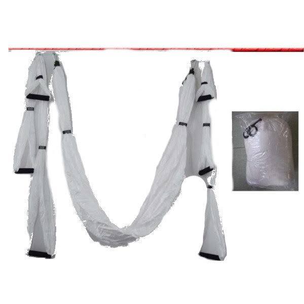 Anti Gravity Aerial Yoga Hammock Hanging Belt Swing Trapeze Home Gym Fitness Exercises - White - AfterPay & zipPay Available