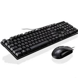 104 Keys 3D Smart USB Wired Gaming Keyboard and Anti-skid Roller Mouse Combo For PC Latop