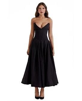 House of CB Lady Dress in Black, Size L