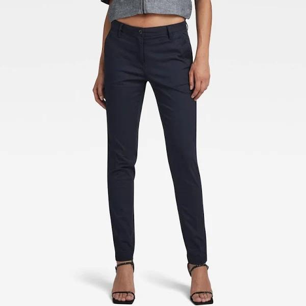 G-Star Pants Female Bronson Mid Waist Skinny Chino Skinny Dark Blue