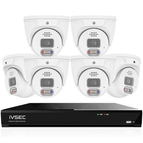 IVSEC 8MP 4K Ai 2TB 8CH 6x850D Dome Cameras UHD NVR CCTV Security System (8x6)