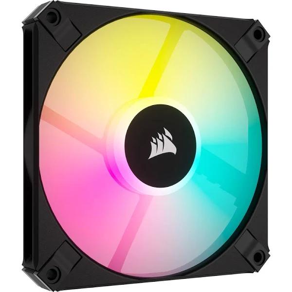 Corsair iCUE AF120 RGB Slim 120mm PWM Fan Black Twin Pack