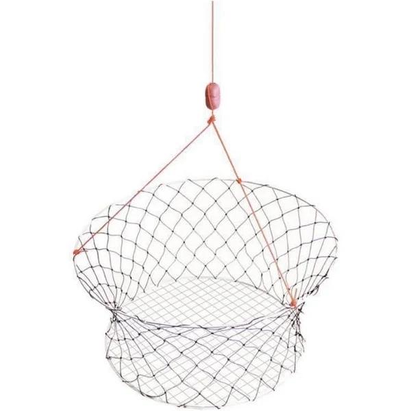 Wilson Ready Rigged Wire Bottom Crab Net- 2 Rings With Float and Rope