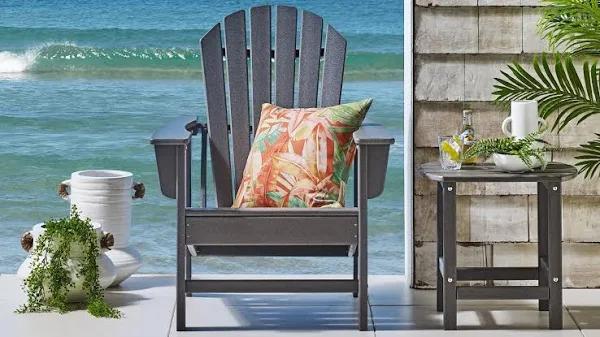 Norman Adirondack Outdoor Armchair - Charcoal