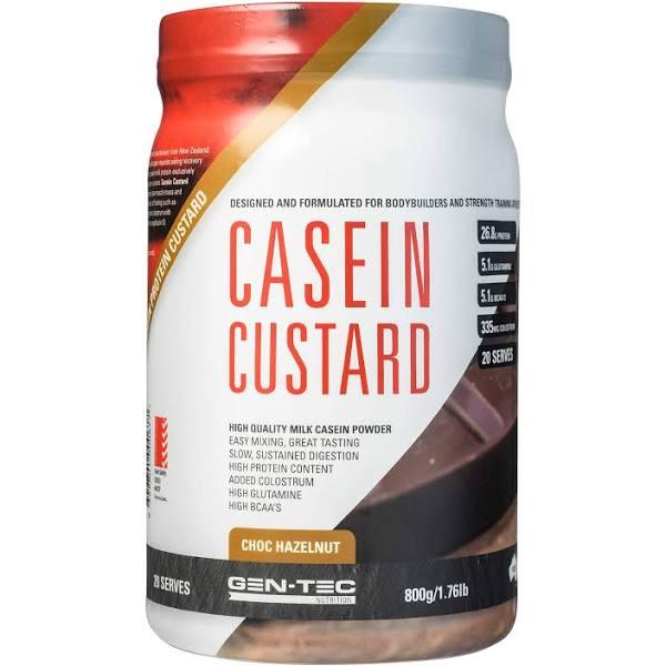 Gen - Tec Casein Protein Custard 800g / Choc Hazelnut