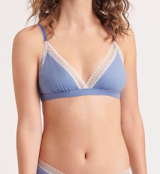 Sloggi Go Ribbed Bralette in Blue - L - Triumph