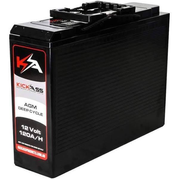 KickAss Slim 12V 120Ah Deep Cycle AGM Dual Battery