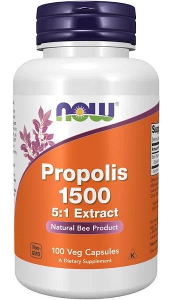 Now Foods Propolis 1500 MG - 100 Veg Capsules