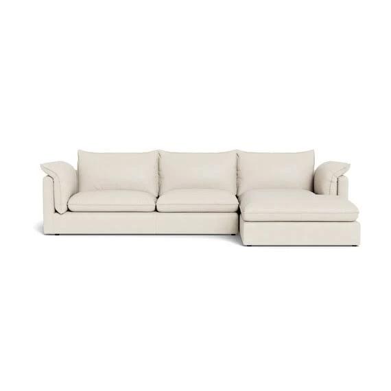 Sorrento Leather Modular Sofa White by Freedom, 100% Leather