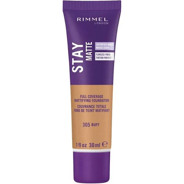 Rimmel London Stay Matte Full Coverage Mattifying Foundation 305 Buff 1 fl oz (30 ml)