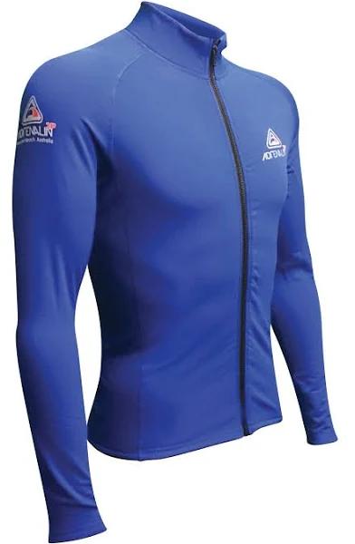 Adrenalin 2P Thermal Zip Long Sleeve Rash Guard S / Blue