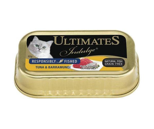 Ultimates Indulge Adult Cat Food Tuna & Barramundi 85g