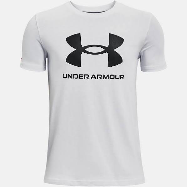 Under Armour Boys Sportstyle Logo Tee Grey M