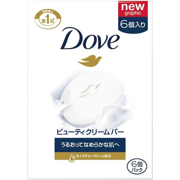 Dove Japan Beauty Cream White Bar Soap 95g x 6 Pcs 6 Pcs