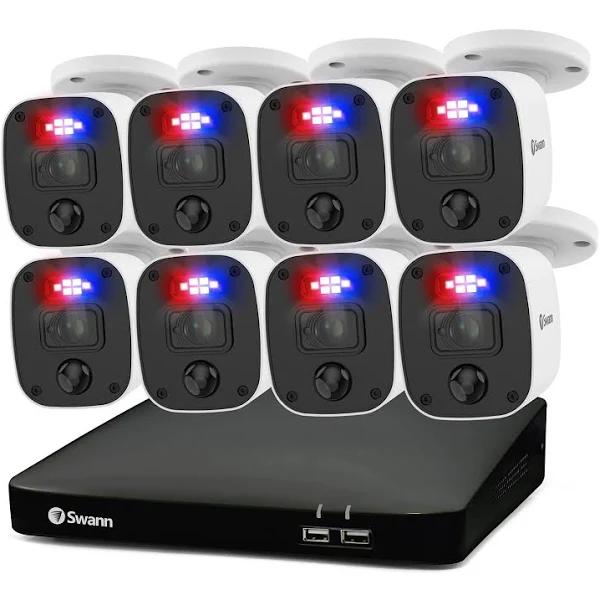 Swann 8 Camera 8 Channel 1080P Full HD Indoor Outdoor Wired Surveillance DVR Security System | SWDVK-846808MQB