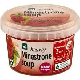 Woolworths Fresh Minestrone Soup Low Fat 300g