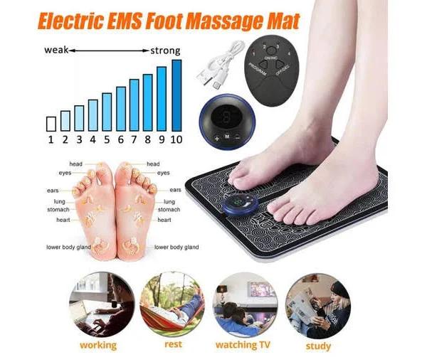 Electric Foot Massager Mat Muscle Stimulator Acupuncture Vibration Machine Body Relieve Physiotherapy Device