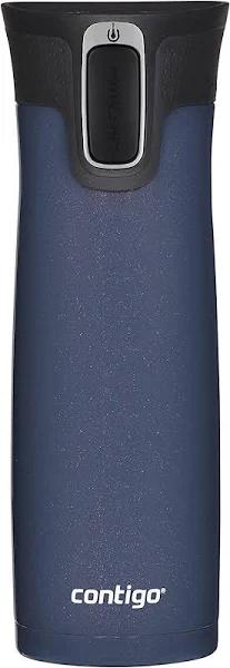 Contigo Autoseal West Loop Vacuum-Insulated Stainless Steel Travel Mug with Easy-Clean Lid, 20 oz, Midnight Berry