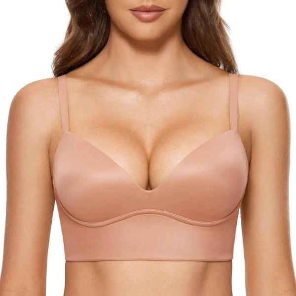 T-Shirt Push Up Bra / Cream Coffee / 14 / D