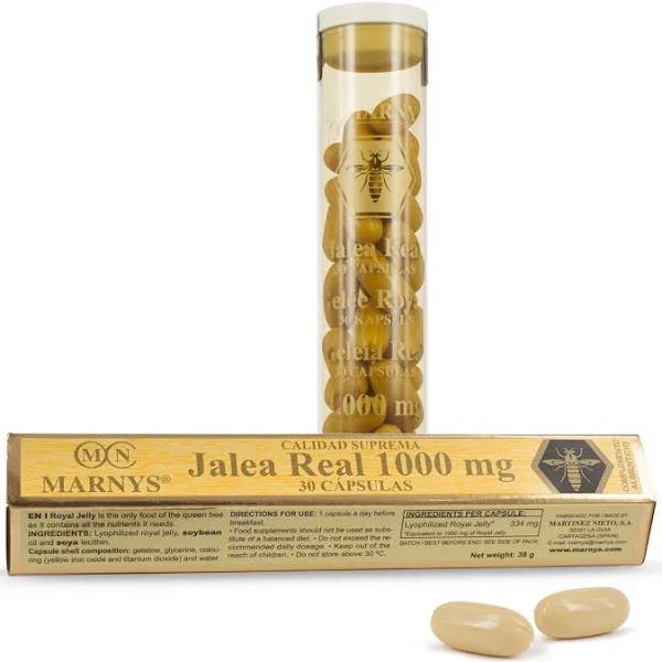 Marnys Royal Jelly and Lecithin 30 Capsules 30 Units