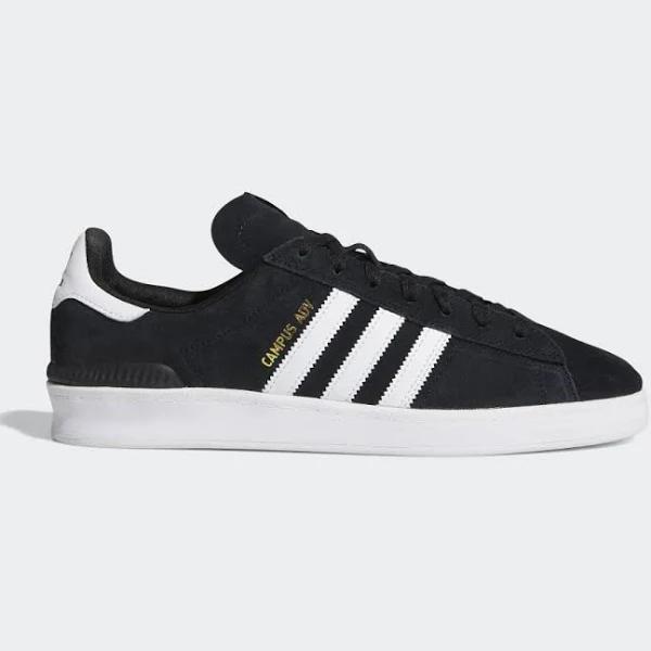 Adidas Campus ADV Shoes Black / White 7.5 - Unisex Skateboarding Trainers