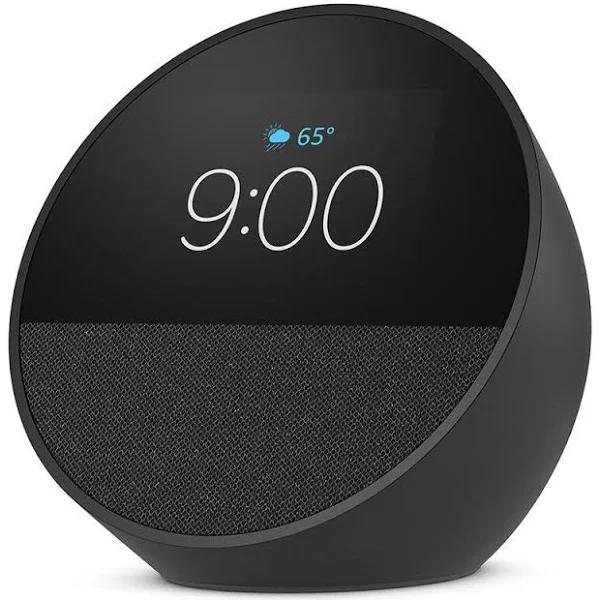 Amazon Echo Spot Smart Alarm Clock with Alexa - Black