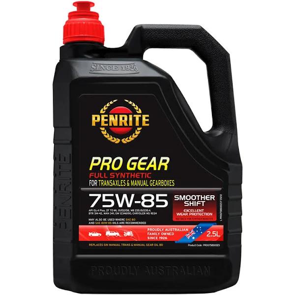 Penrite Pro Gear Oil - 75W-85, 2.5 Litre