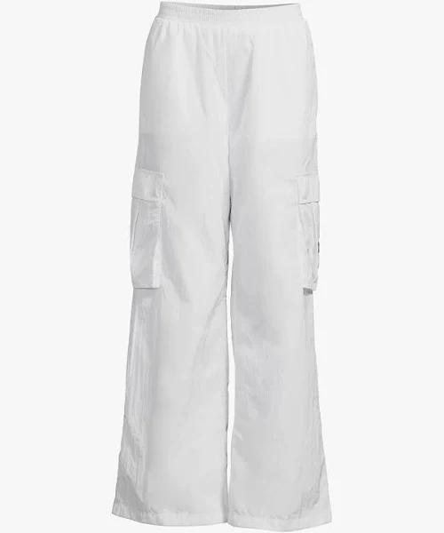 Tommy Jeans Claire High Rise Wide Cargo Pants in White