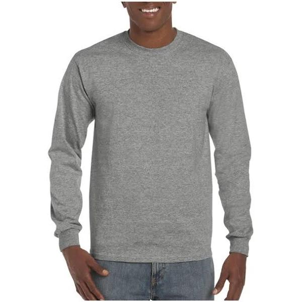 Hammer Long Sleeves Graphite Heather - Gildan GN401 - Size 3XL