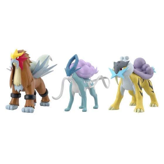 Raikou & Entei & Suicune Pokémon Scale World Figure Set Johto Region | Authentic Japanese Pokémon Figure | Worldwide Delivery from Japan