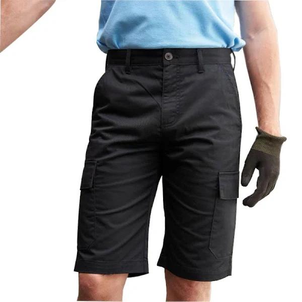 Pro RTX Mens Cargo Shorts Black XXL