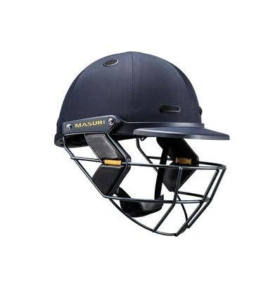 Masuri VS Shield Steel Cricket Helmet Junior - Youths (54cm-57cm) - Black