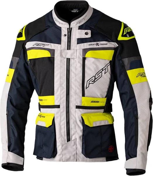 RST Pro Series Adventure-Xtreme CE Textile Jacket - Silver/Navy/Yellow