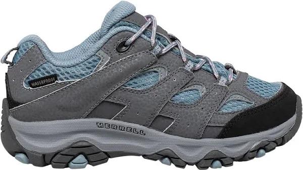 Merrell Moab 3 Low Waterproof Mountain Shoes Grey Blue Kids - 37