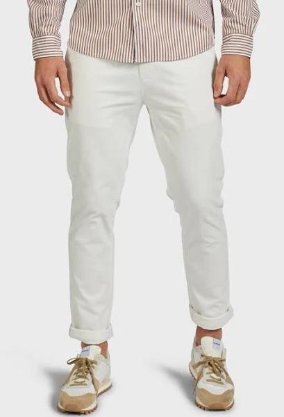 Academy Brand Cooper Slim Chino, White, 34