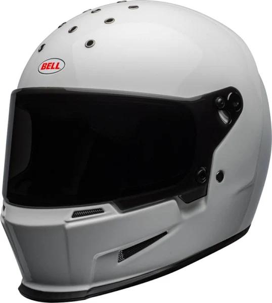 Bell Eliminator - Solid Gloss White Motorcycle Helmet