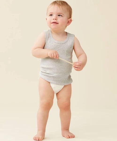 ergoPouch Bodywear Singlet, 0.2 TOG (Grey Marle) - 0000