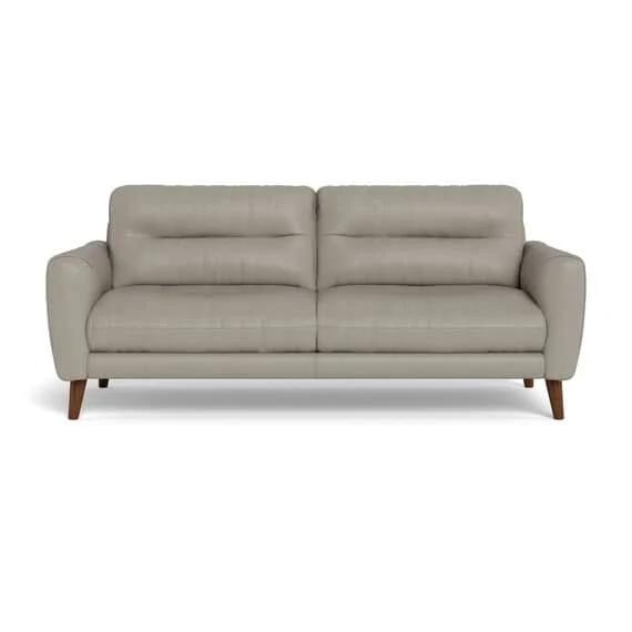 fistral Leather Sofa Silver Grey by Freedom