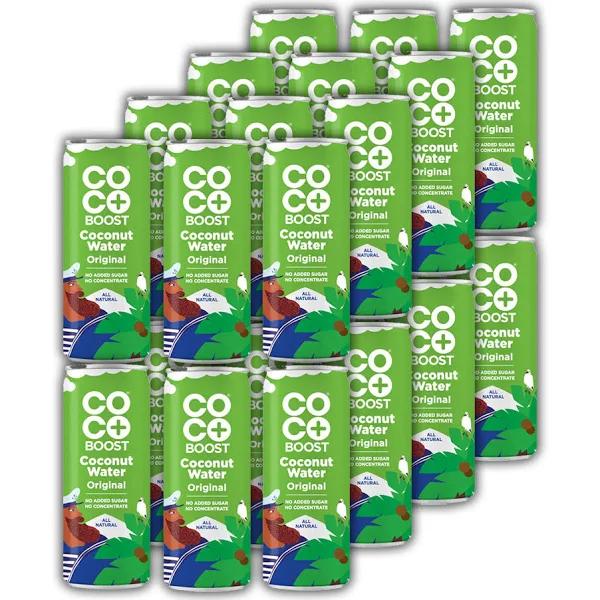 24pc Cocoboost Original 320ml Coconut Water Can All Natural Gluten-Free Drink