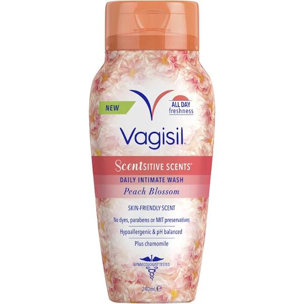 Vagisil Intimate Wash Scentsitve Scents Peach Blossom 240ml