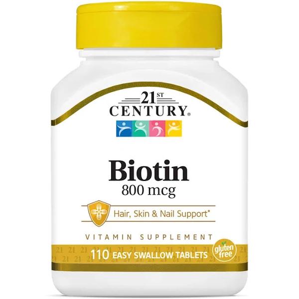 21st Century Biotin 800 mcg | 110 Tablets