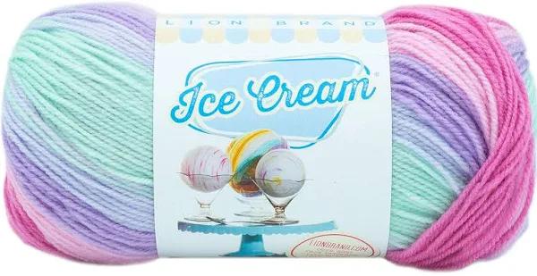 Lion Brand Ice Cream Yarn - Ube - 3.5oz/100g