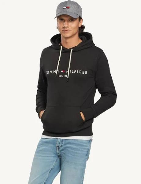 Tommy Hilfiger Tommy Logo Hoody in Black XS