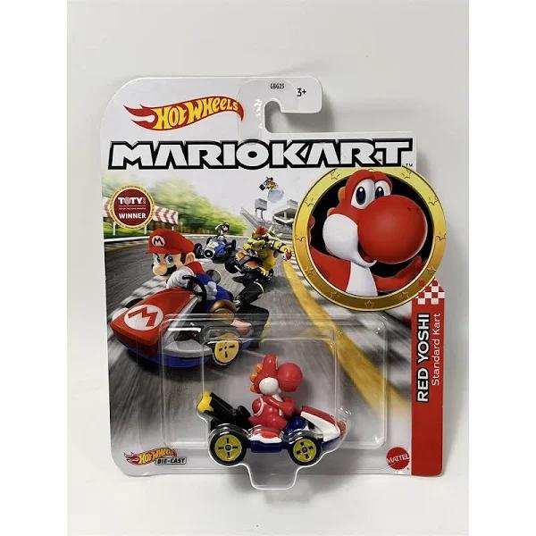 Hot Wheels Mario Kart - Red Yoshi (Standard Kart)