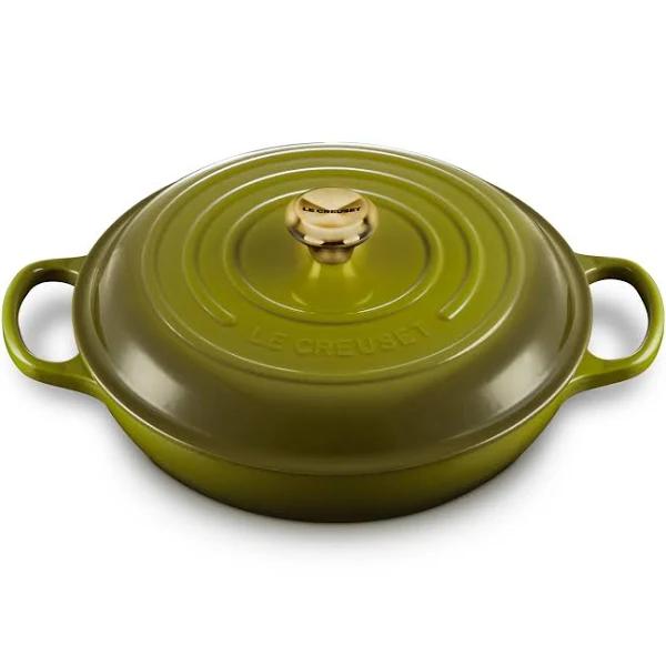 Le Creuset Signature 3.5-Quart Enameled Cast Iron Braiser Olive